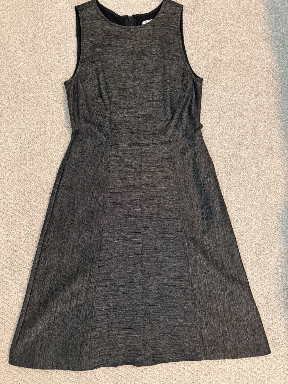 Susina Sleeveless Sheath Dress in Charcoal Gray